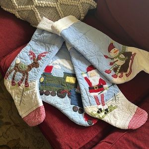 No longer Available: Set of 4 Pottery Barn Christmas Stockings